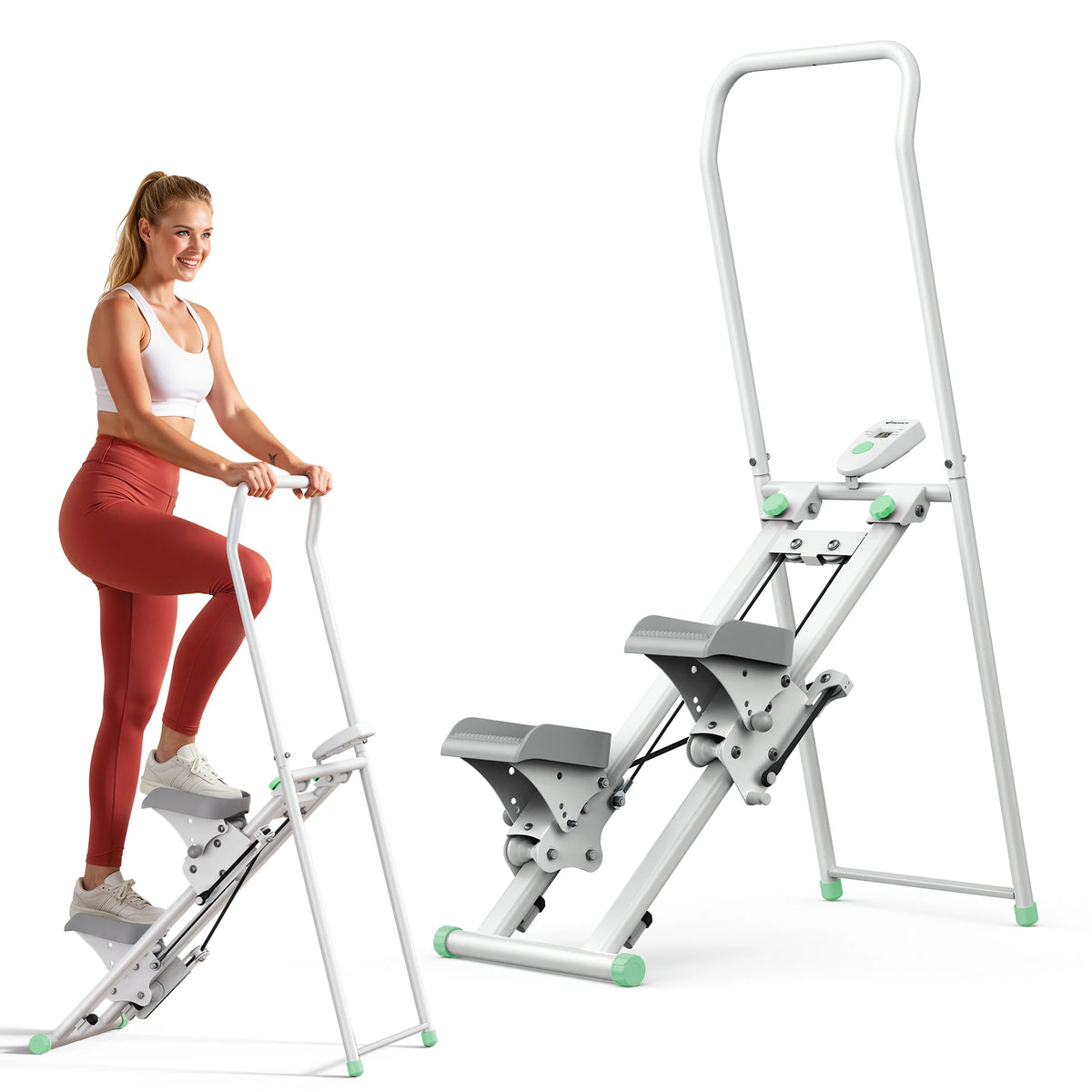 Merach Foldable Stair Stepper Featuring Adjustable Resistance