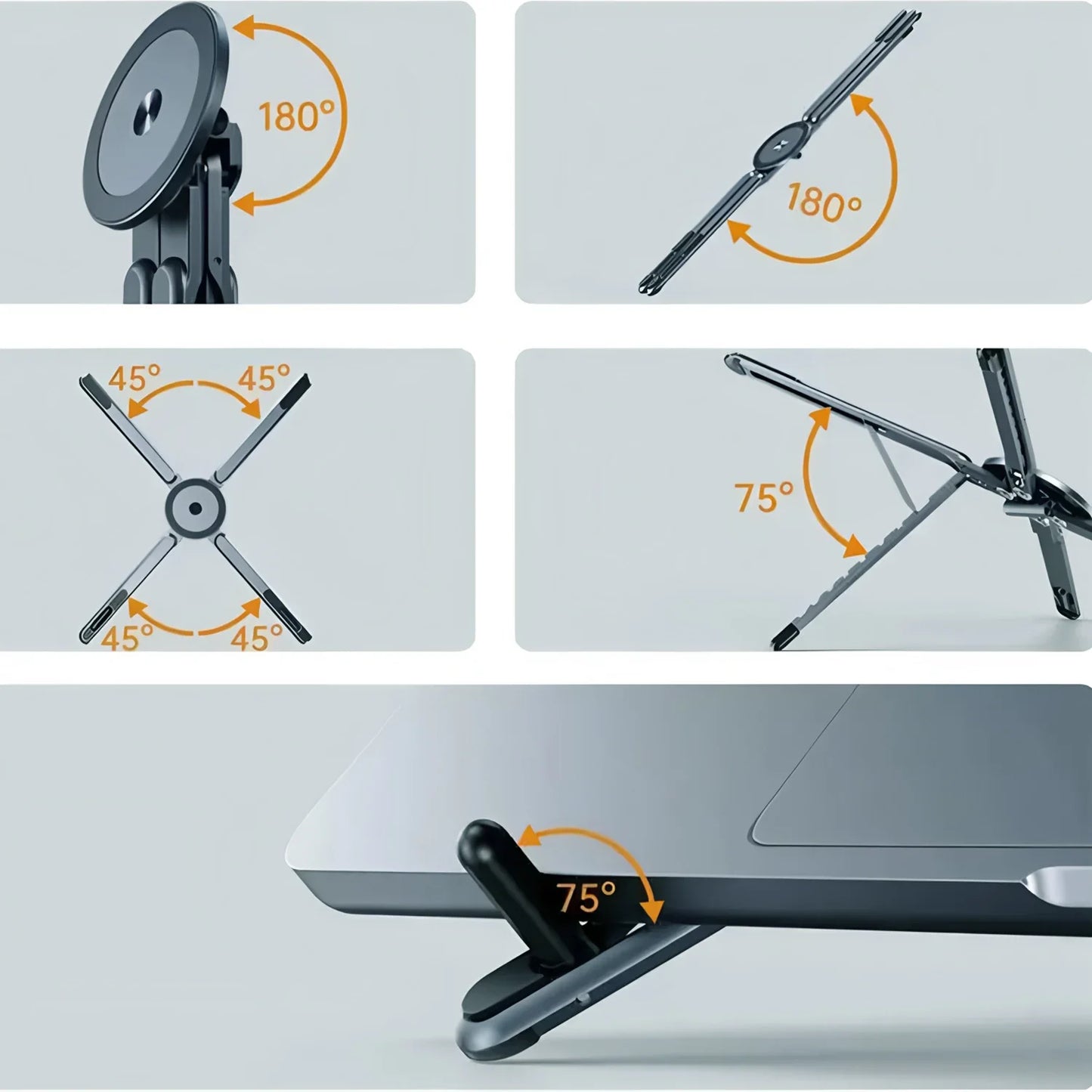 Portable Magnetic Phone Holder Selfie Stick 3-In-1 Tripod Stand