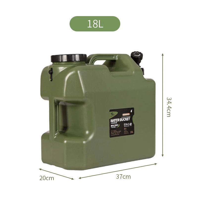 Foldable Water Storage Bag With Spigot For Camping Hiking