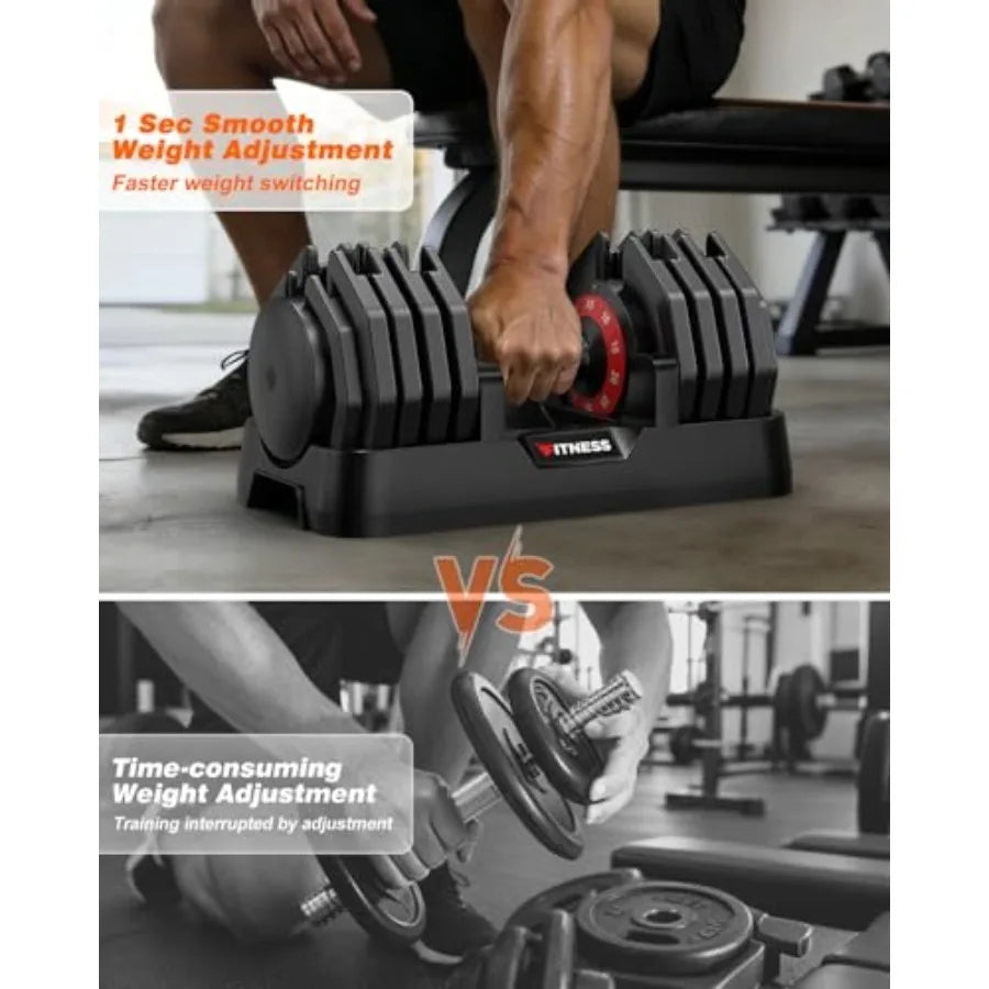Adjustable Dumbbells Set For Home Gym