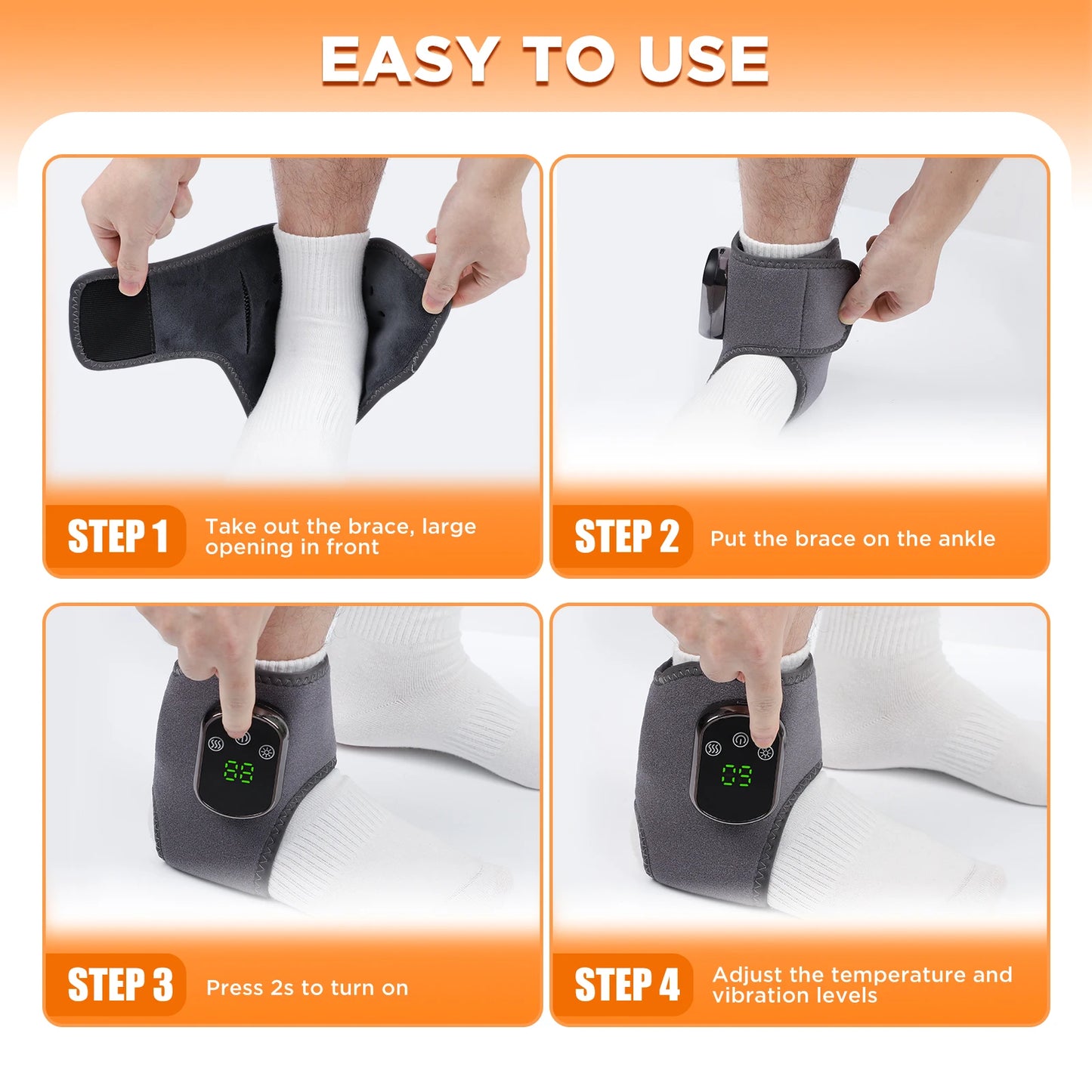PASTSKY Electric Foot Massager With Heat And Vibration