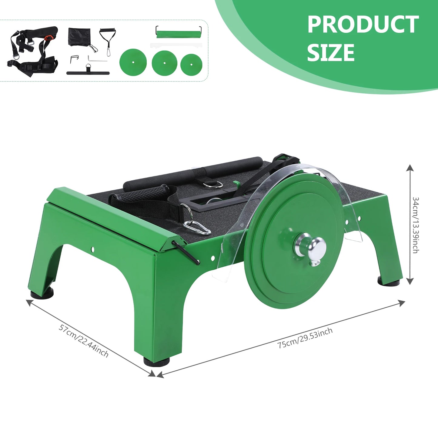 Flywheel Trainer With Adjustable Strap For Home Office Travel