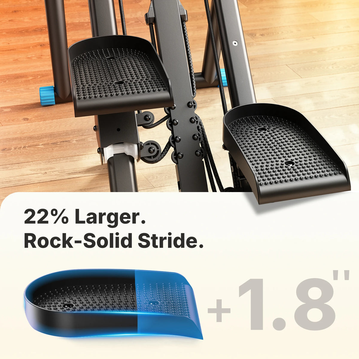 Merach Silent Foldable Stair Stepper Adjustable Fitness Climbing Machine