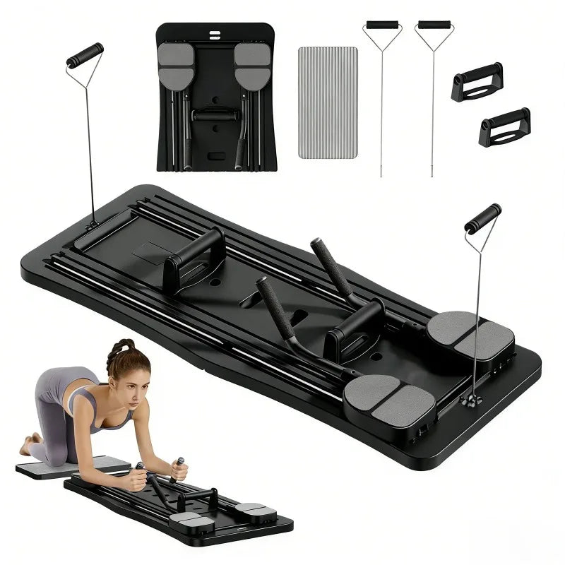 Foldable Pilates Sliding Board and Abdominal Core Trainer
