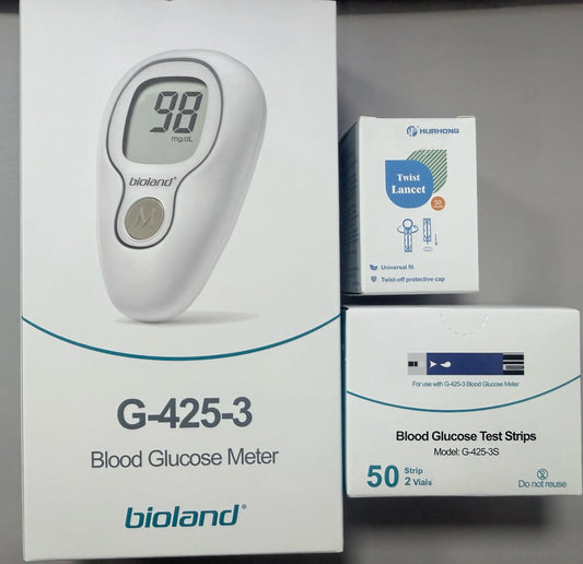 VivaGuard Blood Glucose Monitor Kit With Strips And Lancets