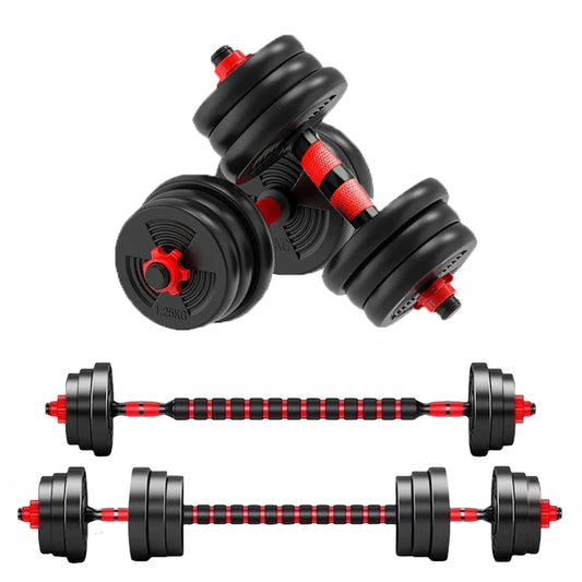 Adjustable Dumbbell To Barbell Set For Home Gym Strength Training