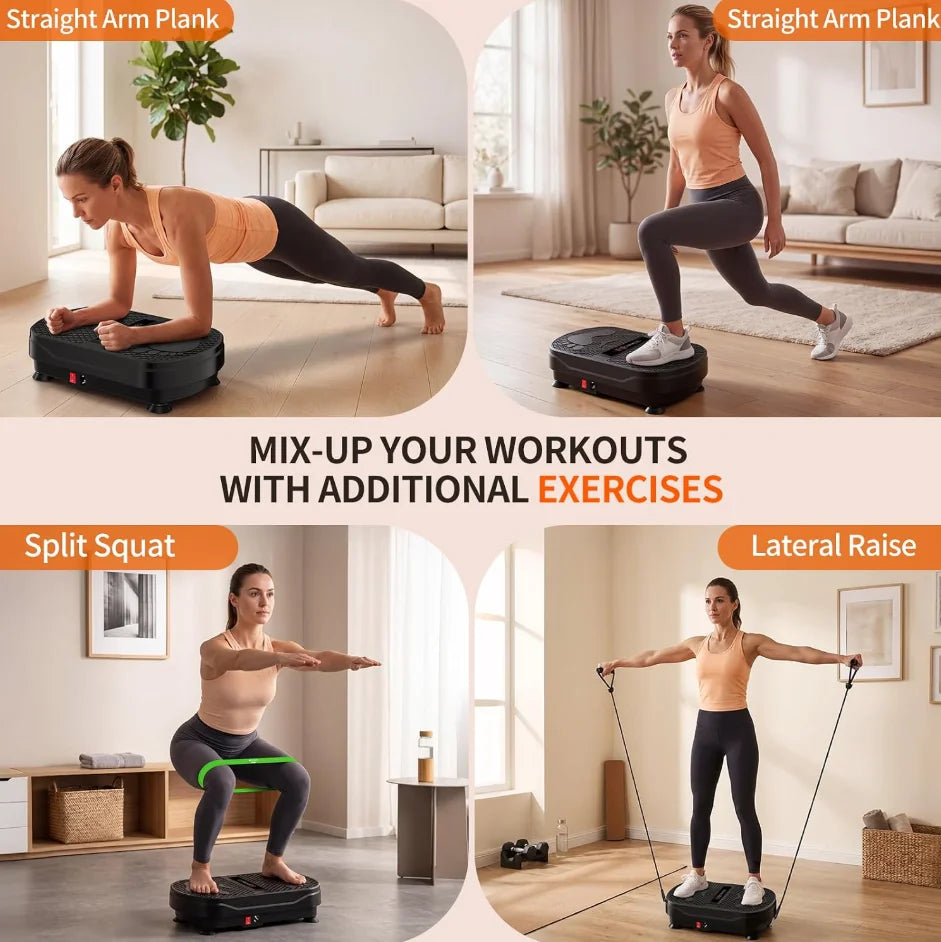 Whole Body Vibration Plate Machine With Remote Control And Bands