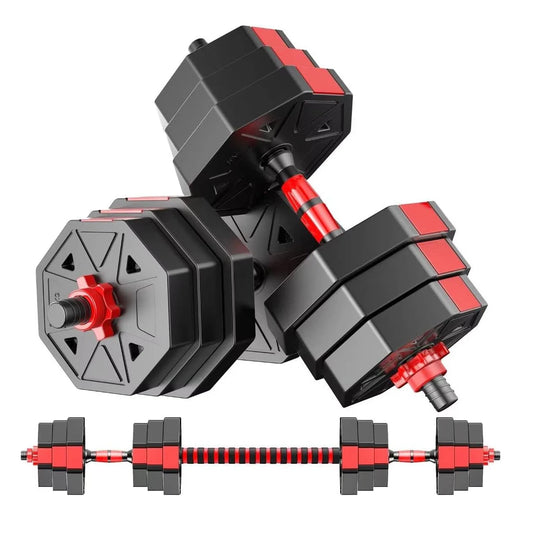 Adjustable Dumbbell To Barbell Home Gym Set