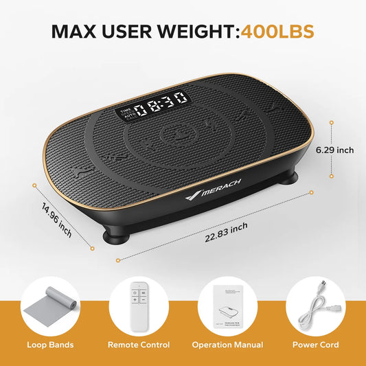 MERACH Vibration Plate Exercise Machine For Whole Body Workout