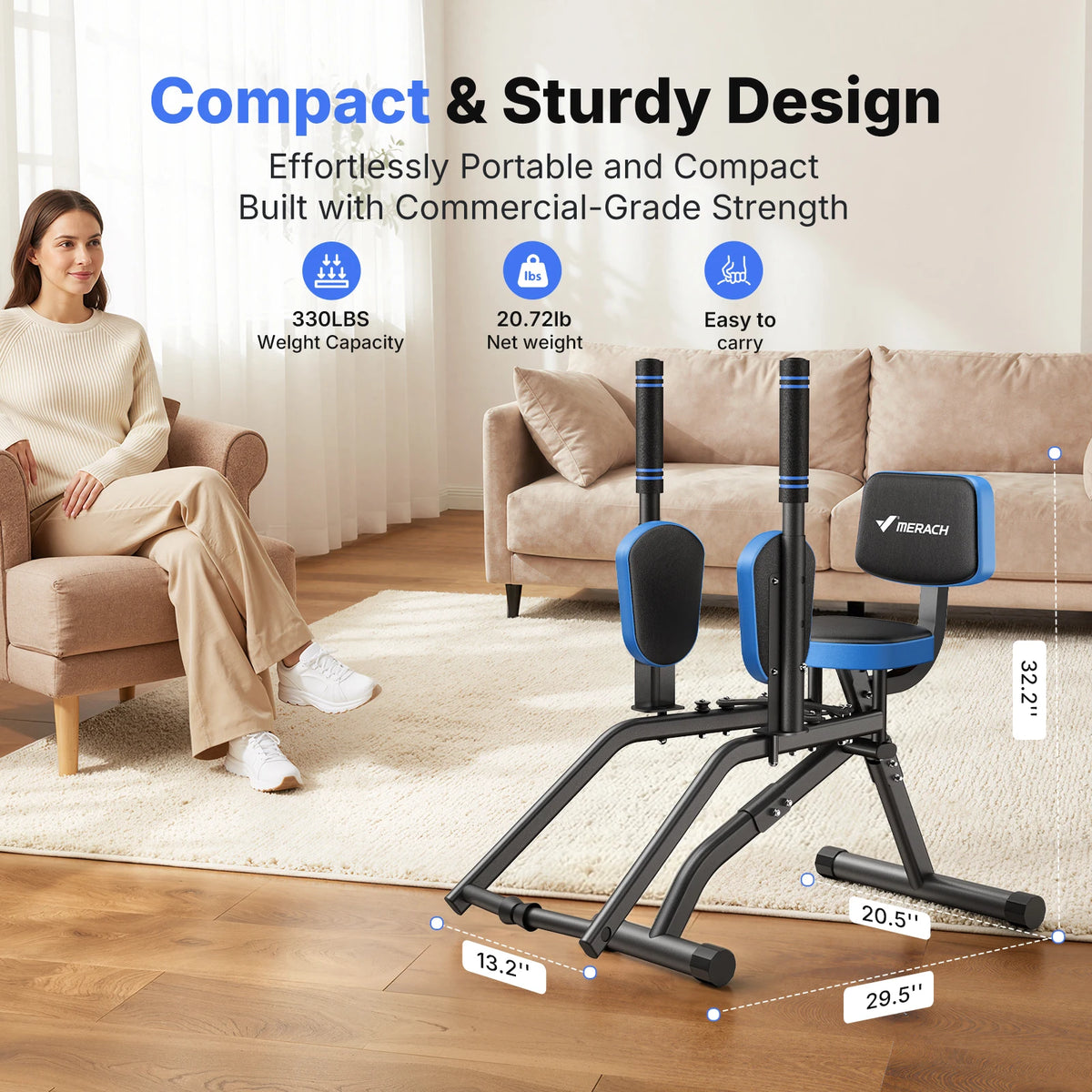 Merach Adjustable Hip Abductor and Adductor Trainer
