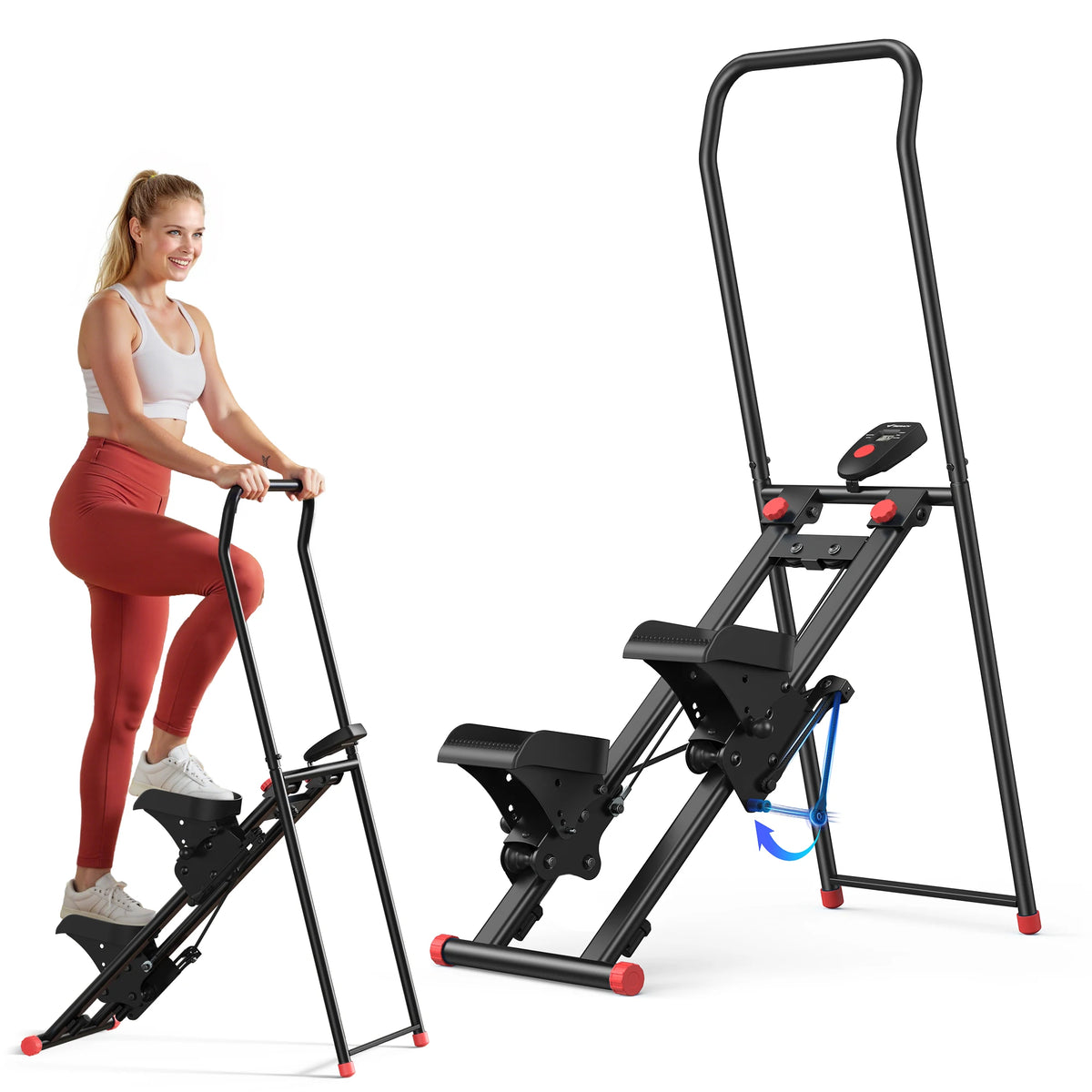 Merach Foldable Stair Stepper Featuring Adjustable Resistance