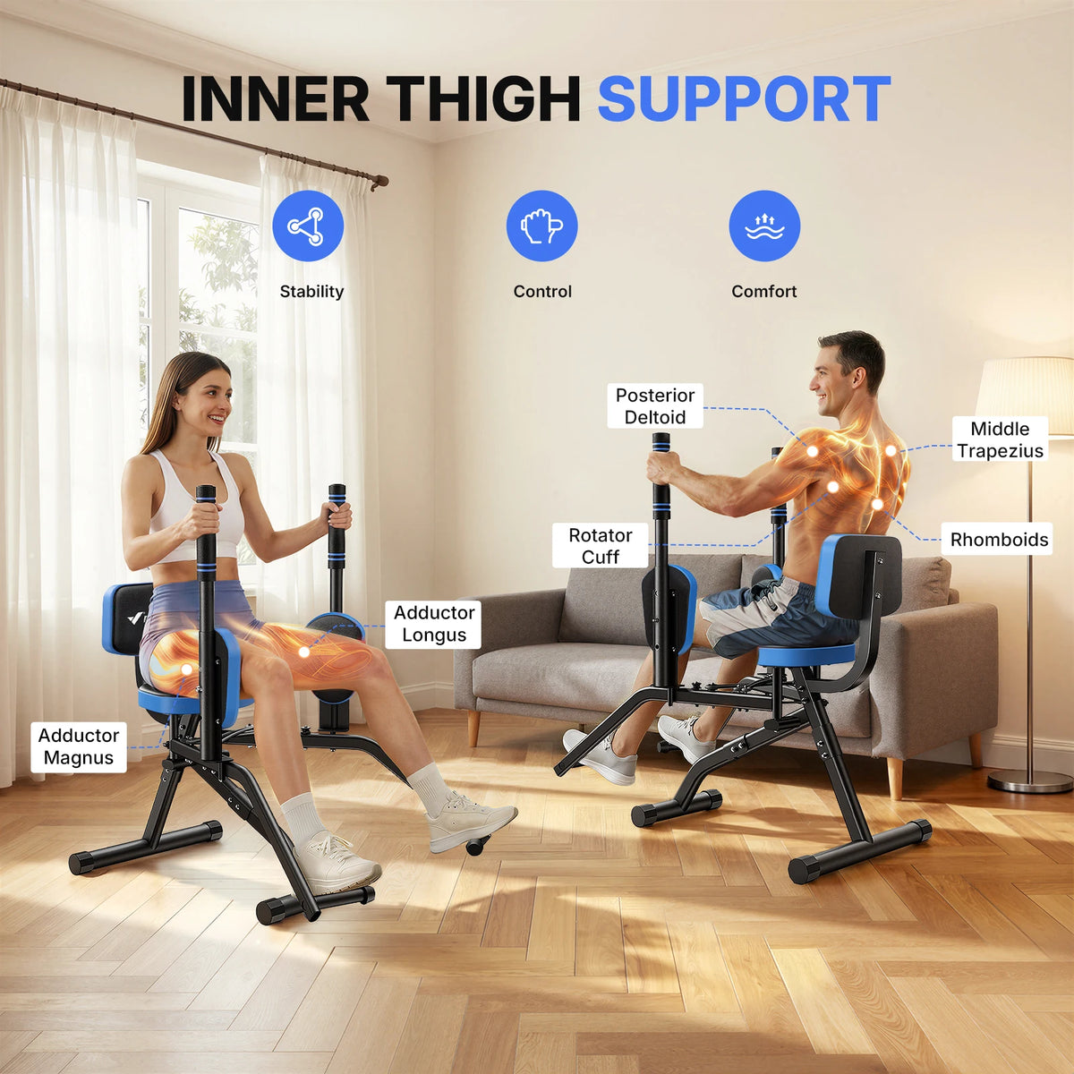 Merach Adjustable Hip Abductor and Adductor Trainer