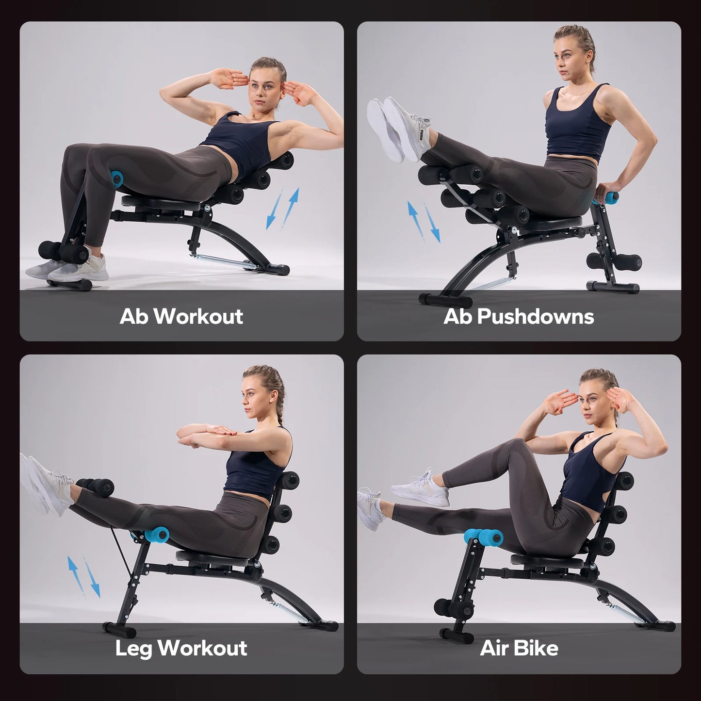 MERACH Ab Machine Multi-Functional Adjustable Sit Up Bench