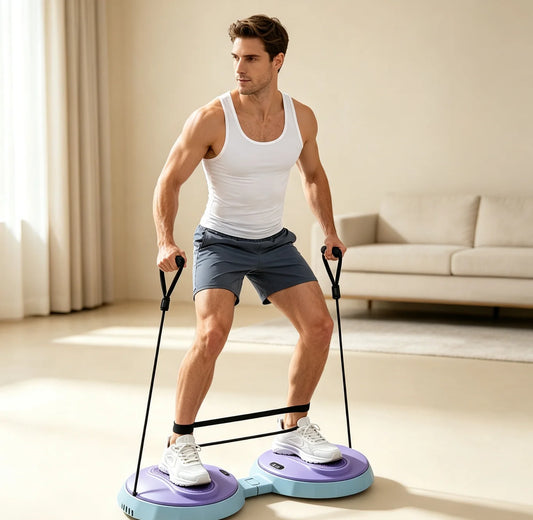 Fold Waist Twister Machine With Resistance Bands For Fitness