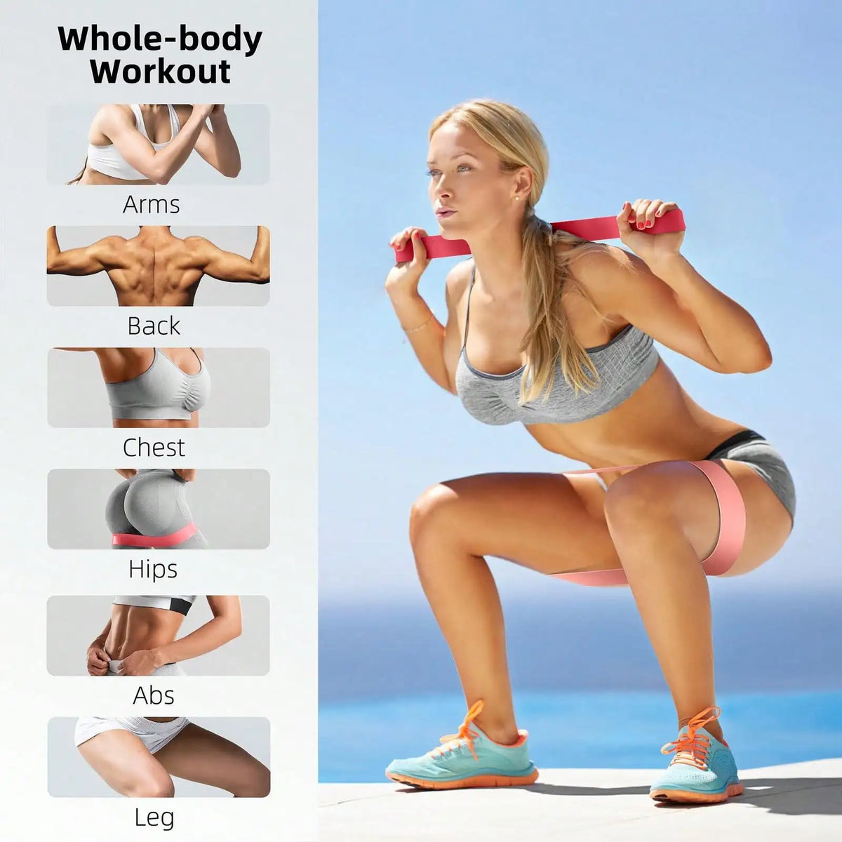 Meoky Premium Resistance Bands Set For Home Cardio Workout