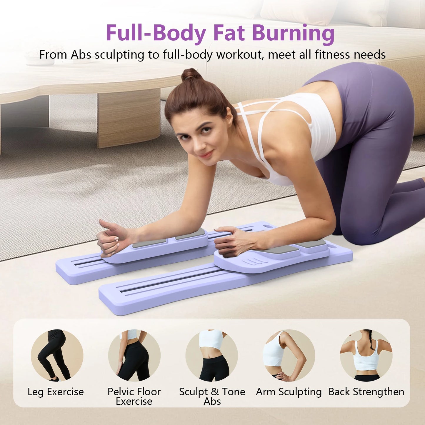 Wsuel 7 In 1 Multifunctional Pilates Reformer Board