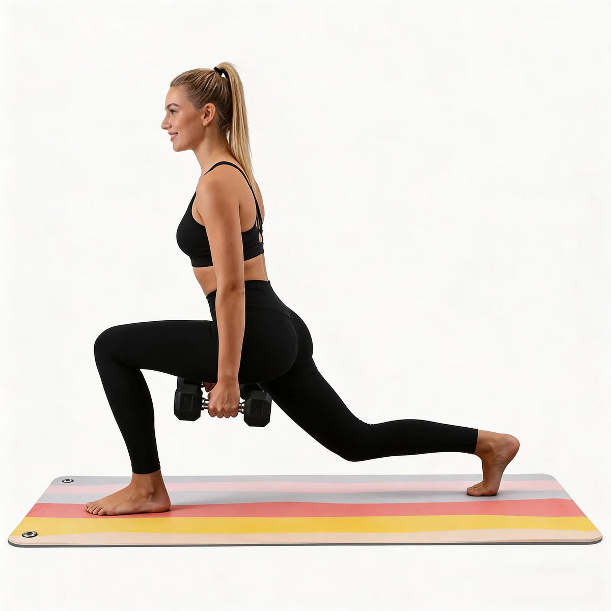 Hanging Non-Slip Foldable Fitness Mat With Grommets