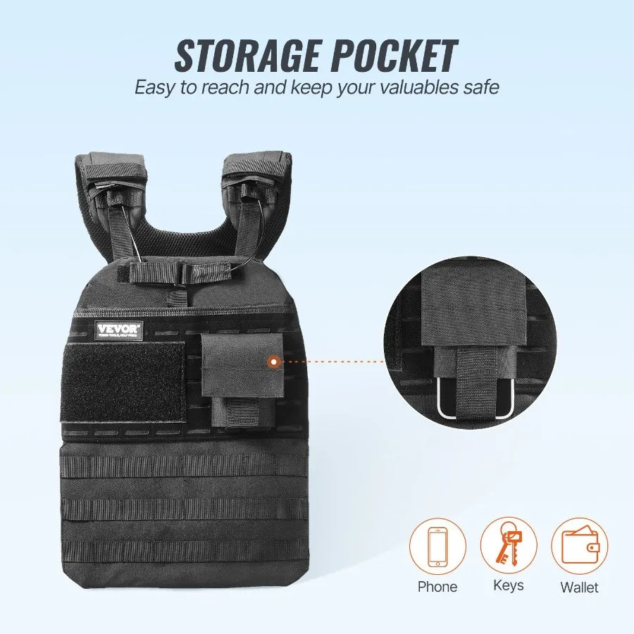 Adjustable Weighted Vest for Men and Women Fitness Training