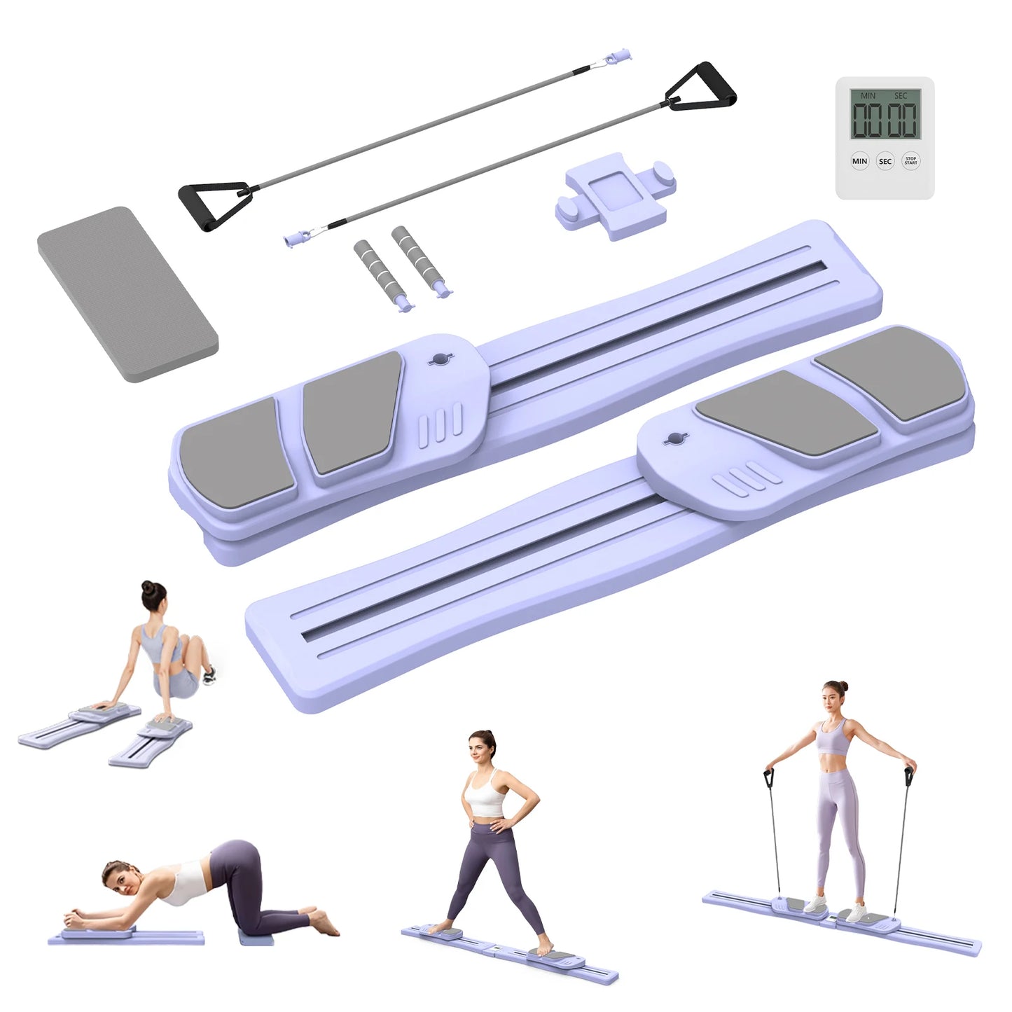 Wsuel 7 In 1 Multifunctional Pilates Reformer Board