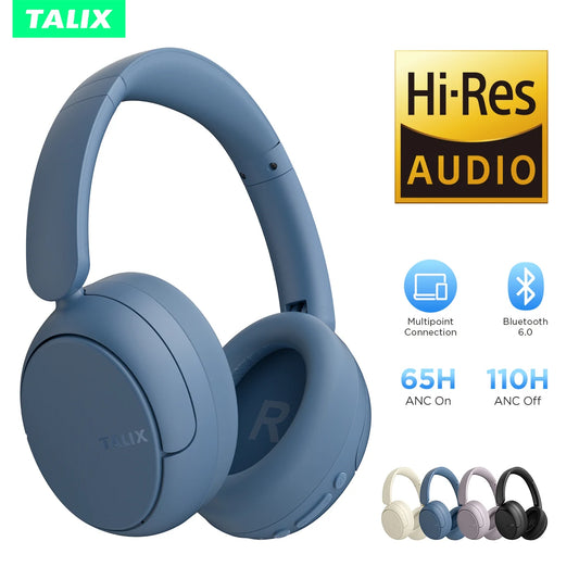 TALIX H30 Wireless Over Ear Bluetooth Headphones Hybrid ANC