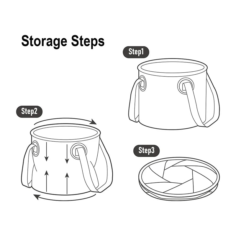 Naturehike Foldable Outdoor Water Bucket For Camping And Fishing