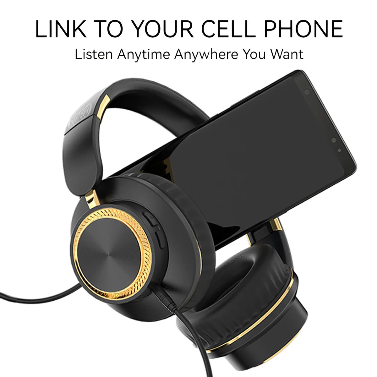 Stonego Wireless Bluetooth Over Ear Headphones With Built In Microphone