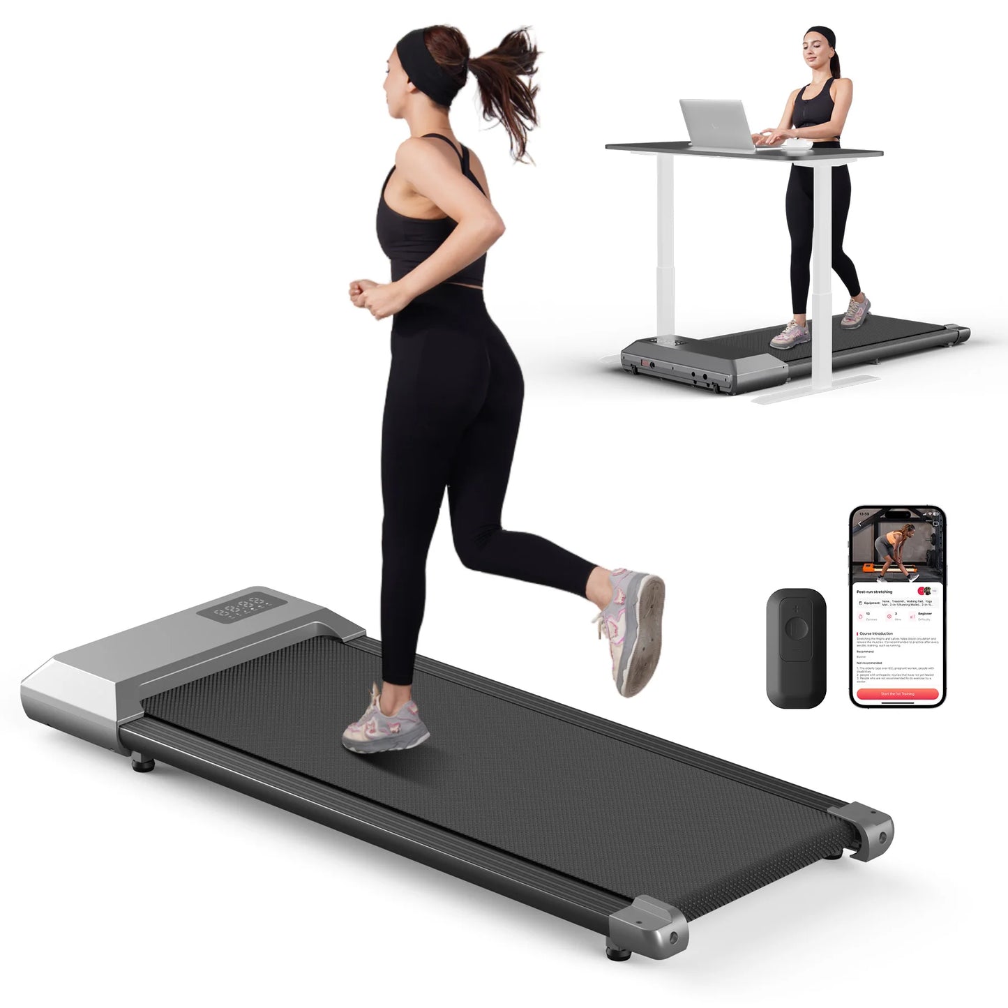 Superun 2.5HP Electric Treadmill With Bluetooth And Digital Display