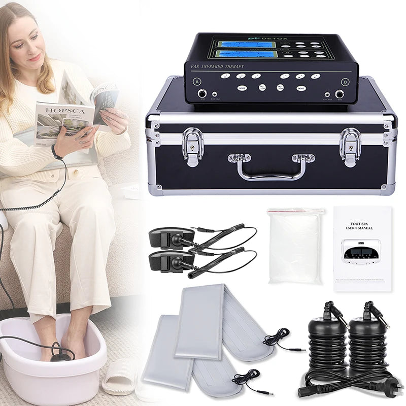 Ionic Detox Foot Bath Spa Machine With Infrared Belt