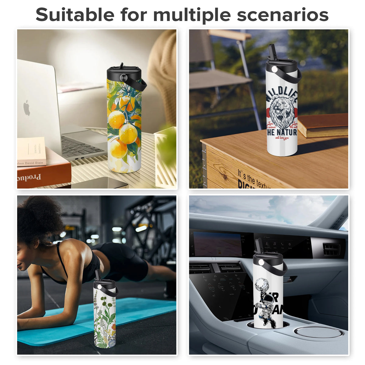 Fastsub Stainless Steel Vacuum Tumbler With Flip Nozzle