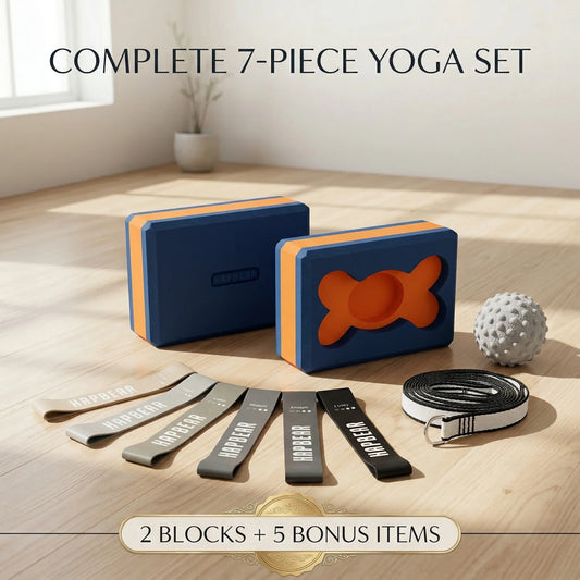 Yoga Blocks 2 Pack High Density EVA Foam Non Slip