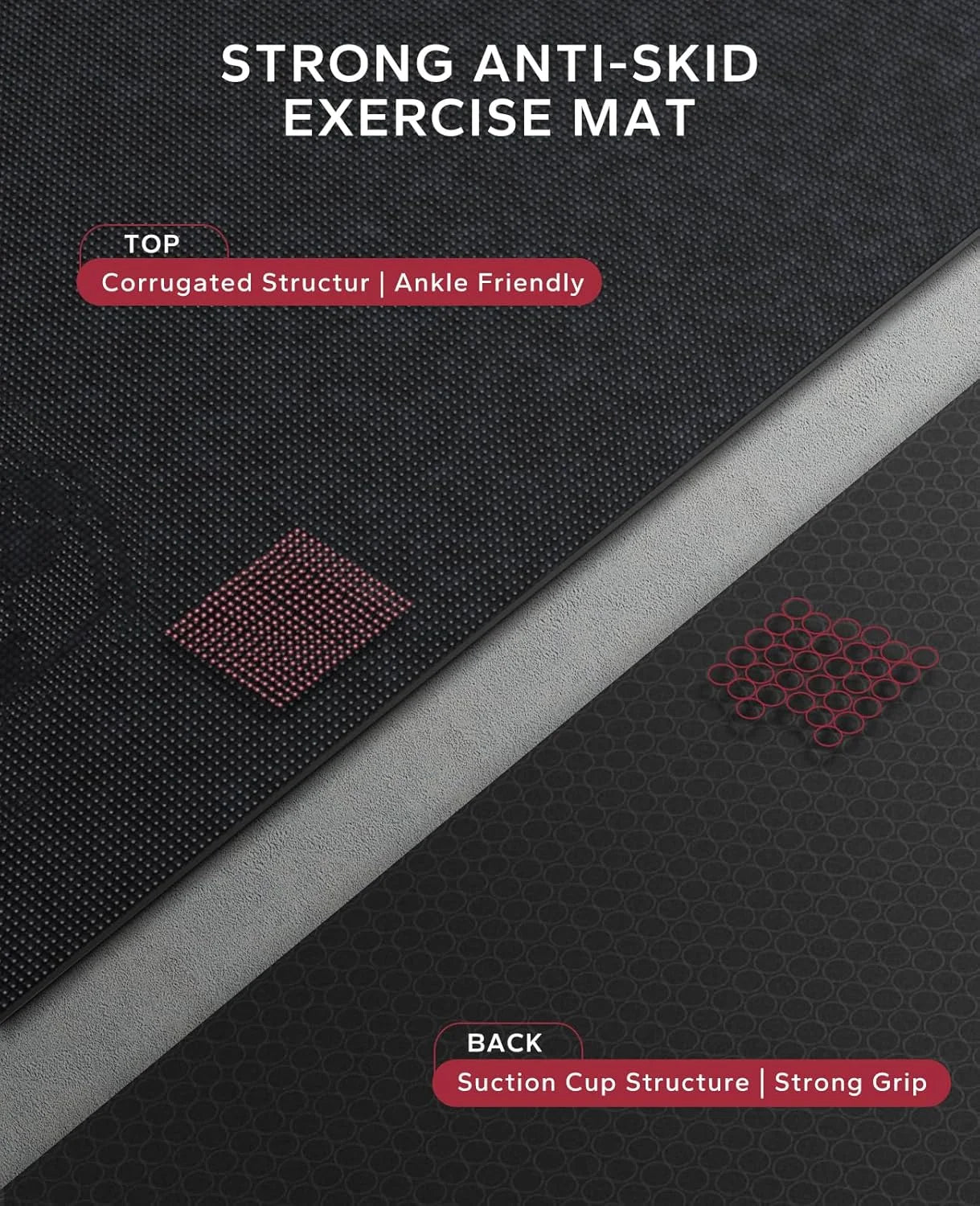 Hapbear 8Mm Thick Pvc Gym Fitness Flooring Mat