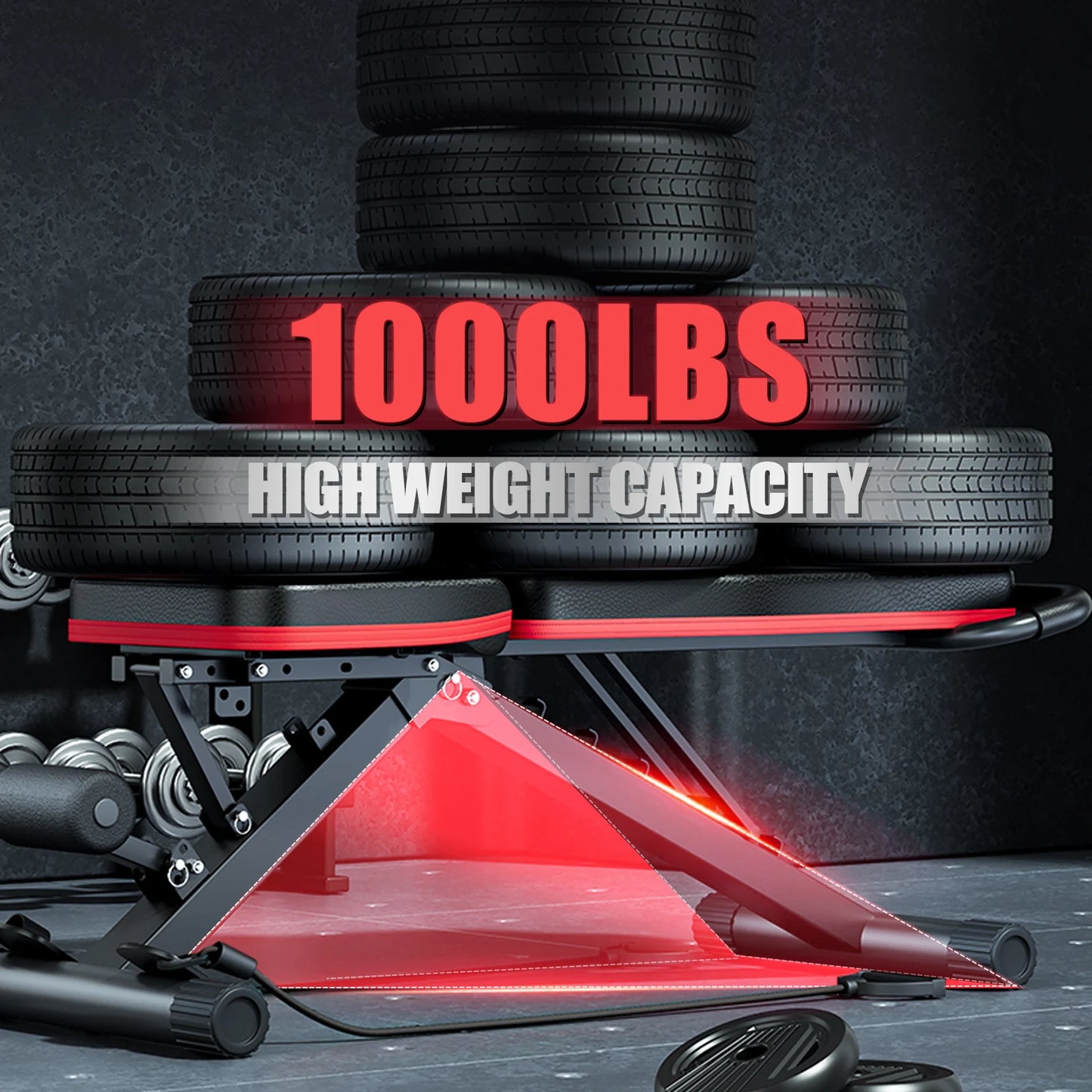 Foldable Dumbbell Weight Bench For Full Body Workouts