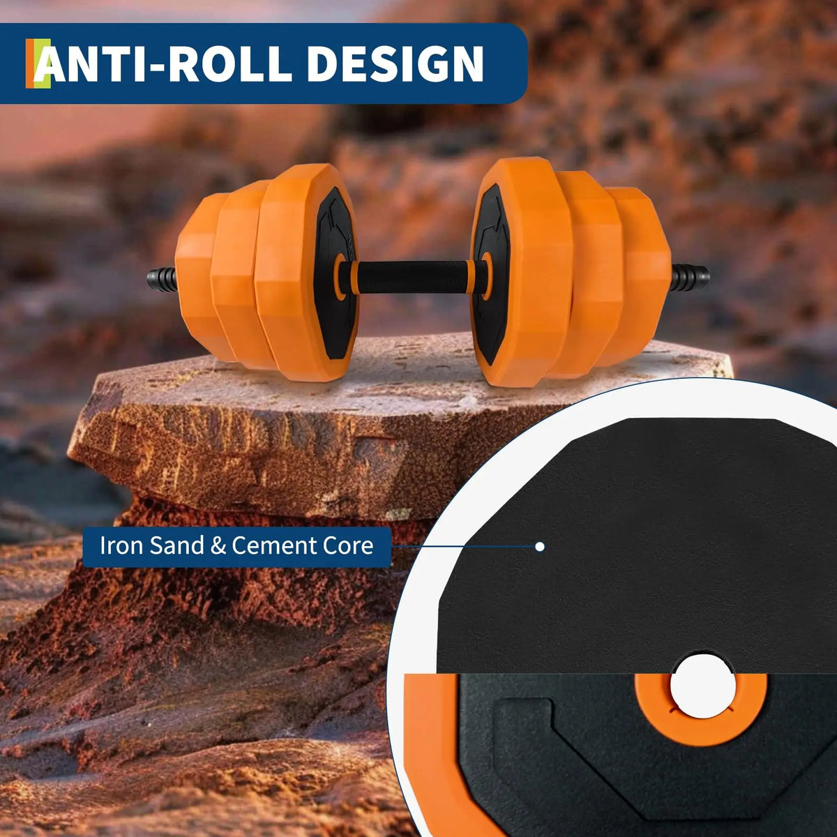 Adjustable Dumbbell Set With Connector For Home Gym