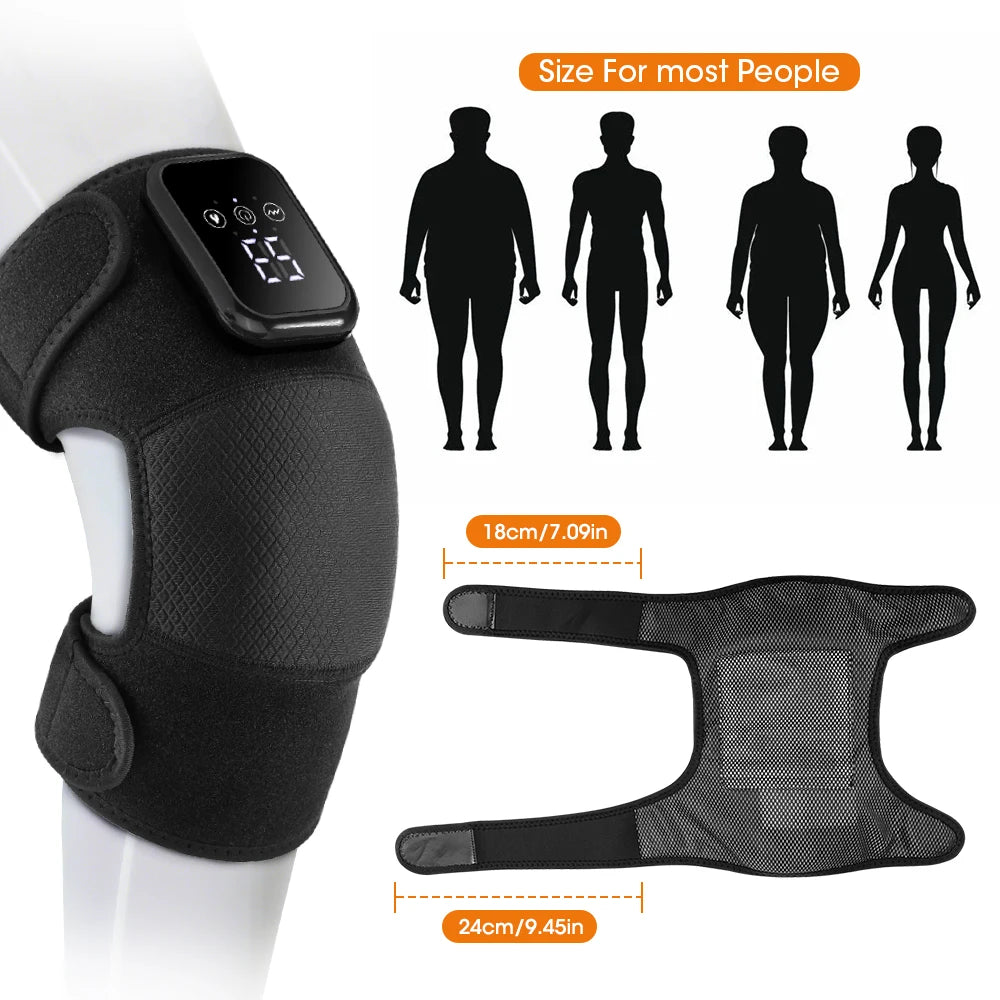 AFDEAL Electric Heated Knee Massager With 3 Level Hot Compress