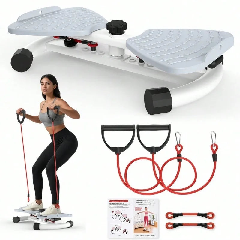 Compact Adjustable Resistance Home Workout Stepper