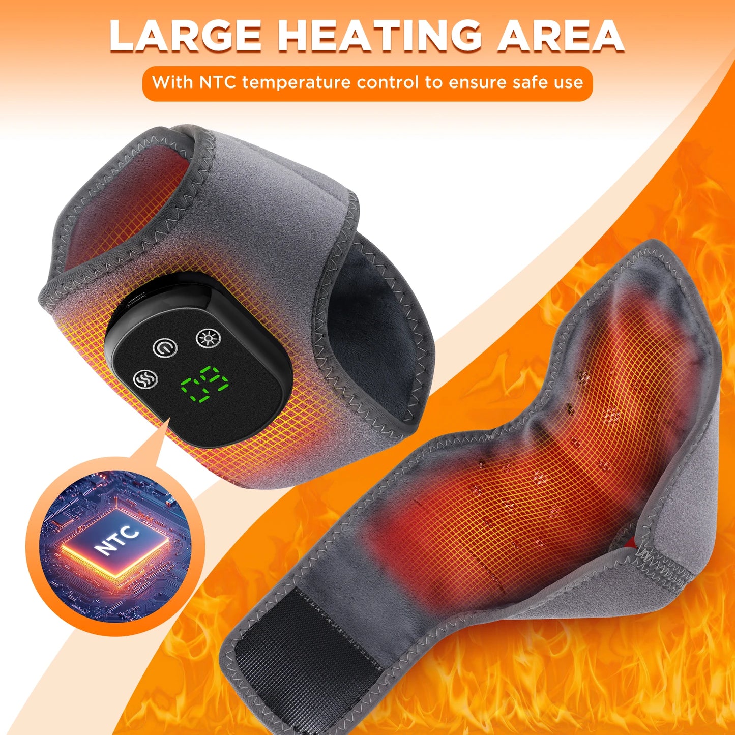 PASTSKY Electric Foot Massager With Ankle Support And Heat