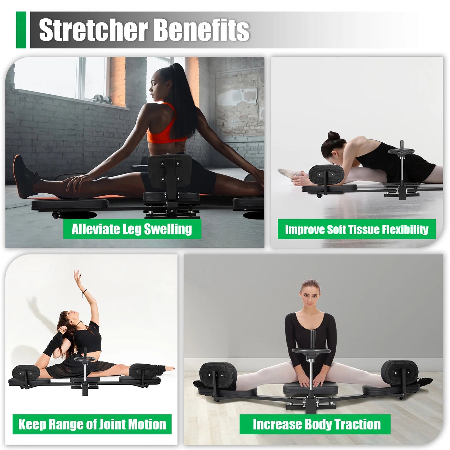 Leg Stretcher Hands Free Training Device For Yoga