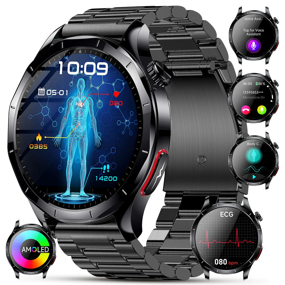Marsyu Smart Watch With ECG PPG Health And Fitness Tracking