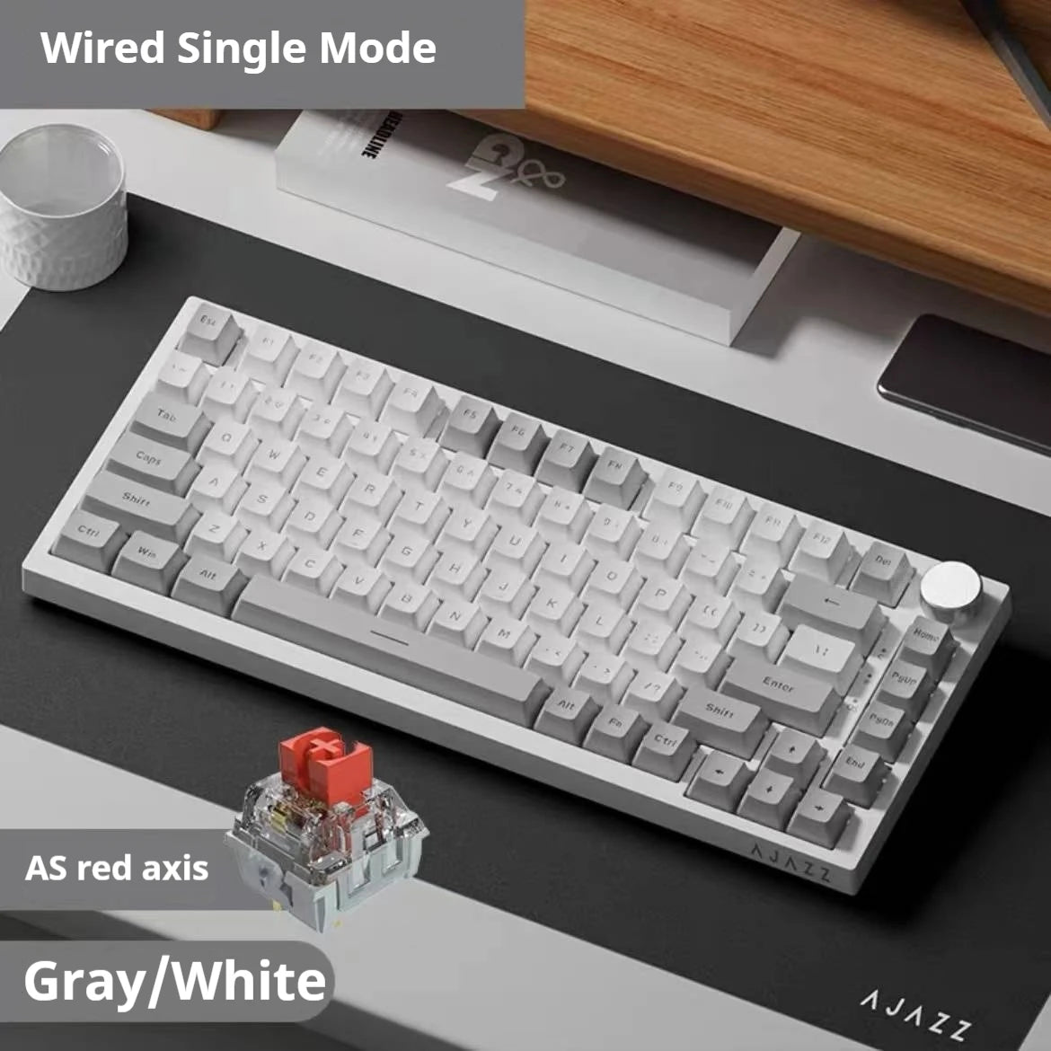Ajazz AK820 Wired Mechanical Keyboard 75% Layout