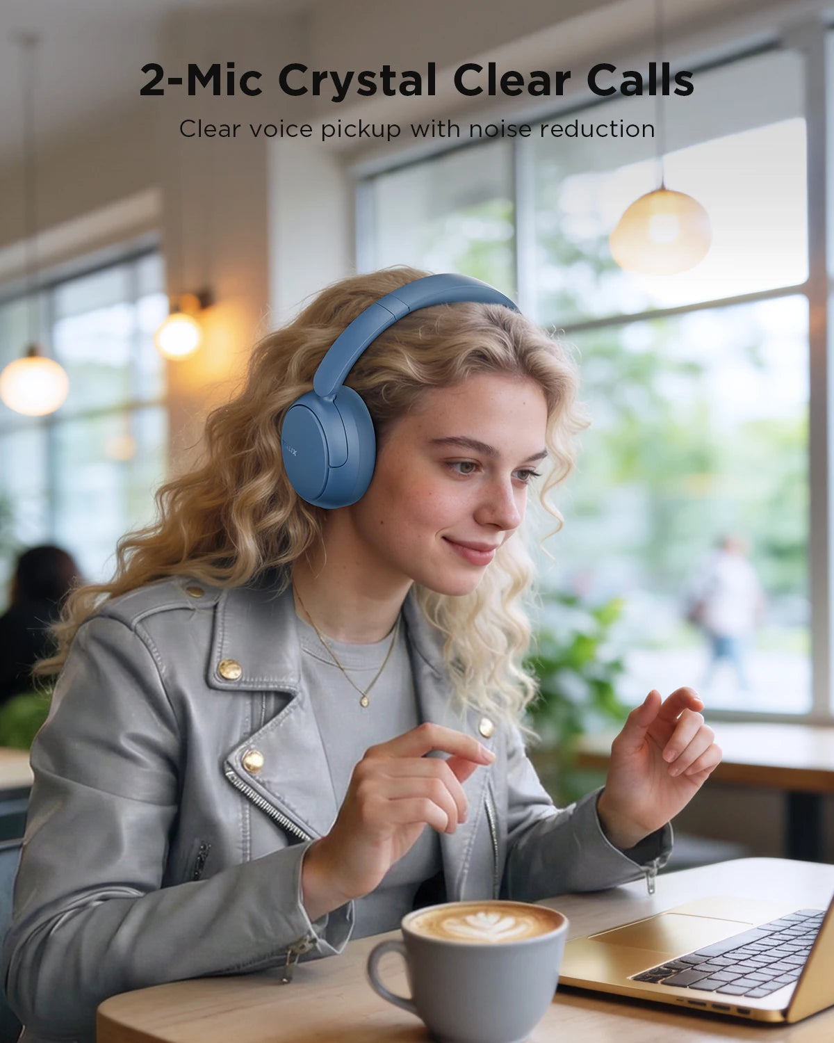 TALIX H30 Wireless Over Ear Bluetooth Headphones Hybrid ANC