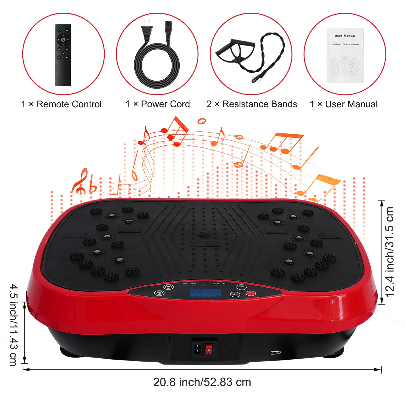 Portable Vibration Plate Exercise Machine For Full Body Workout
