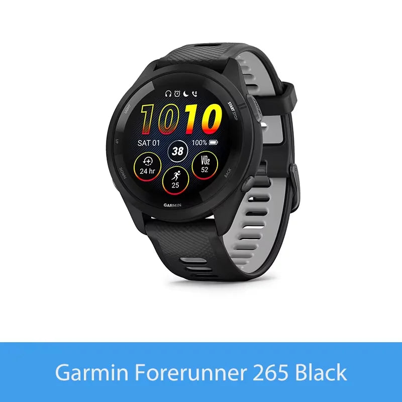 Garmin Forerunner 265 GPS Smartwatch Heart Rate And Training Monitor