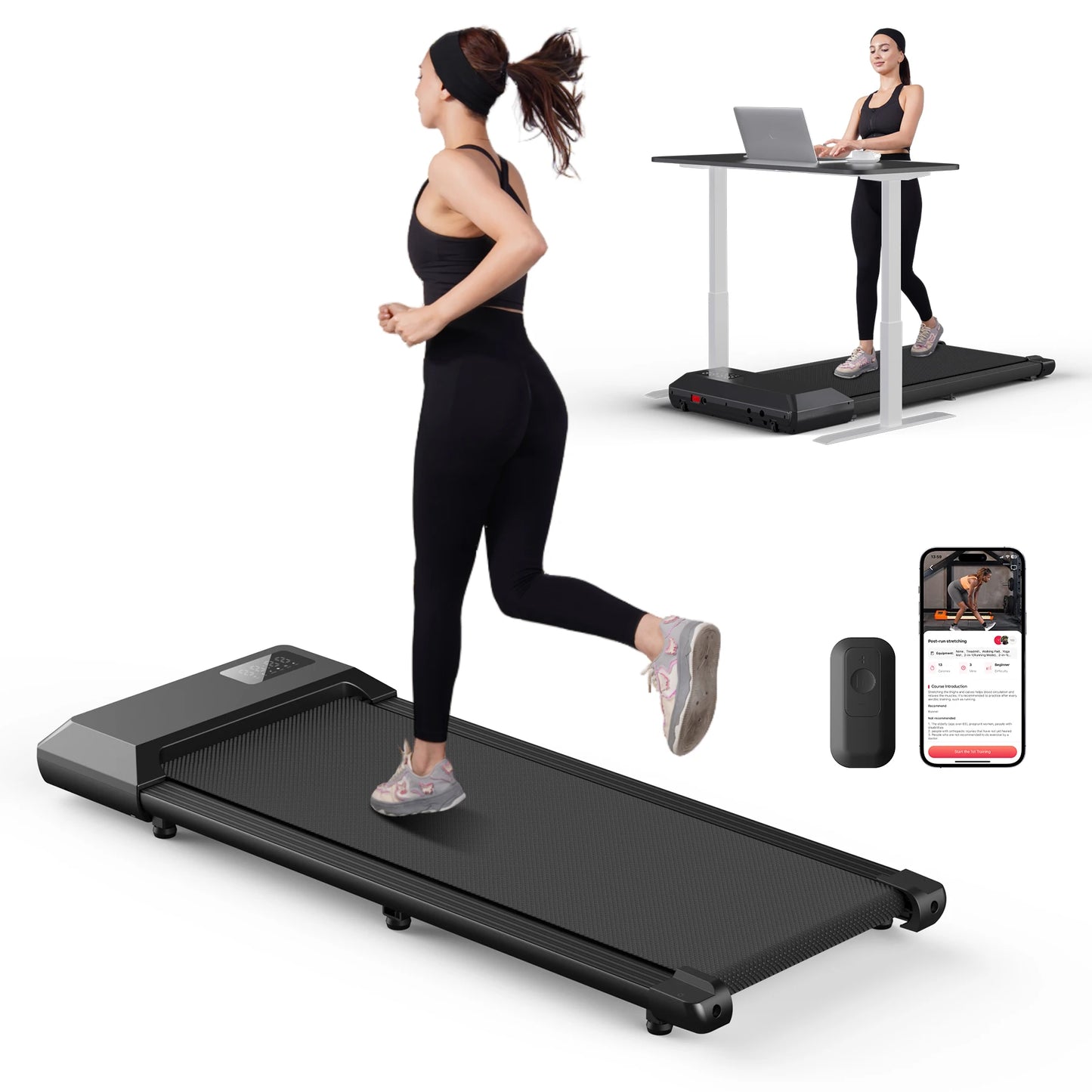 Superun 2.5HP Electric Treadmill With Bluetooth And Digital Display