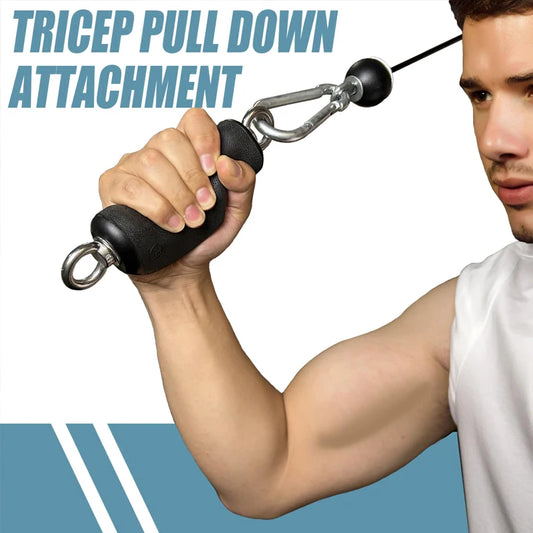 LAT Tricep Rope Pull Down Attachment For Home Gym Workouts
