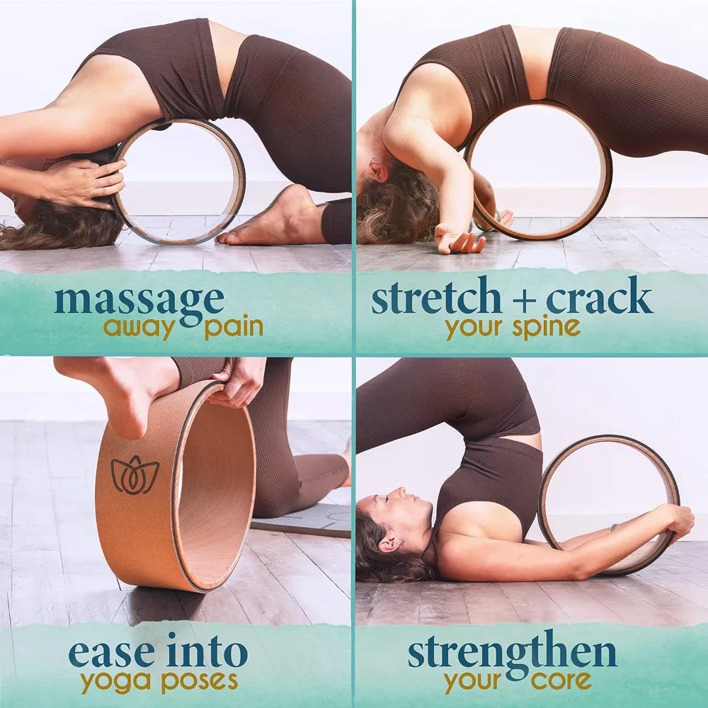 Florensi Yoga Wheel 3-Pack Back Stretcher And Roller