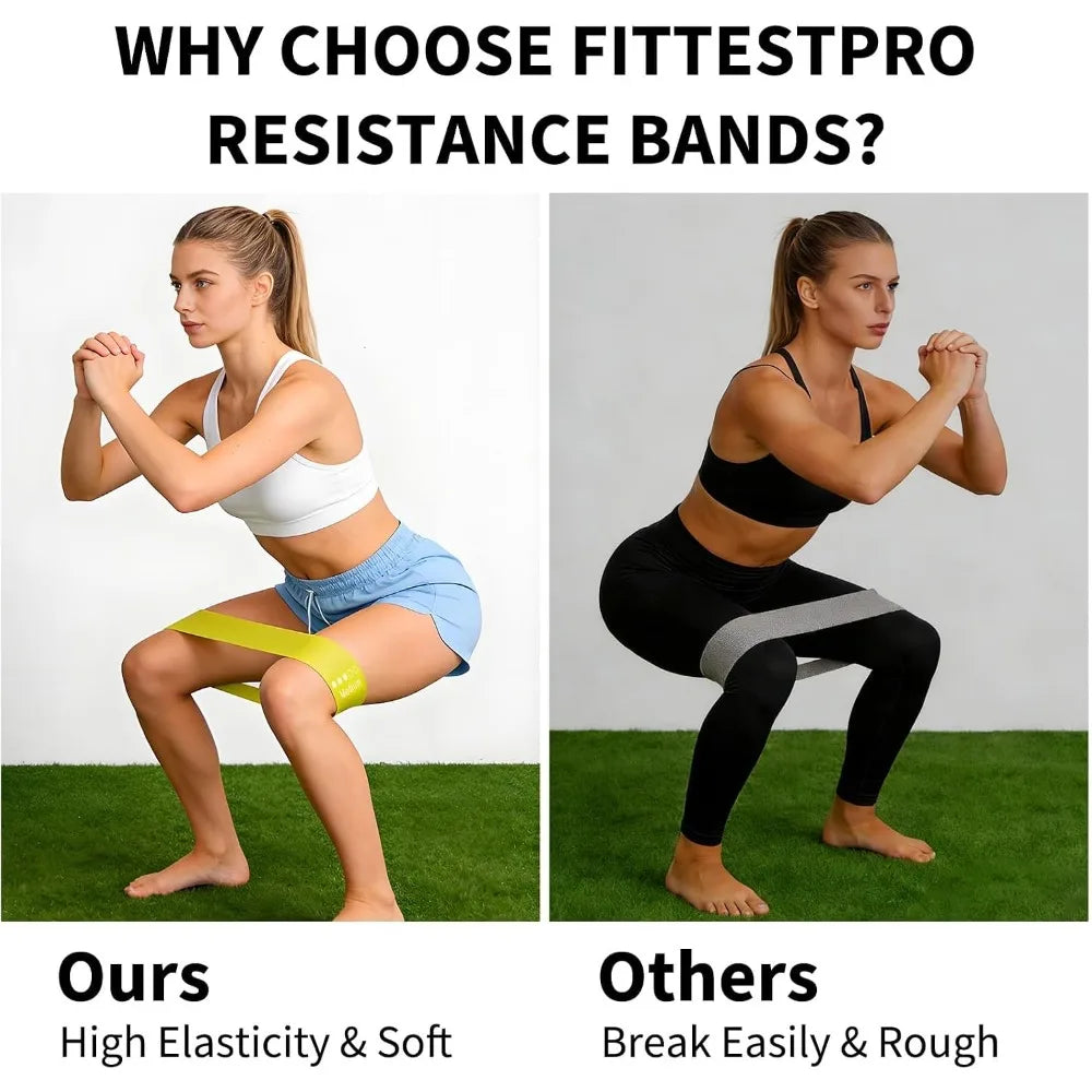 TPE Resistance Bands Exercise Loop Set For Strength And Yoga Training
