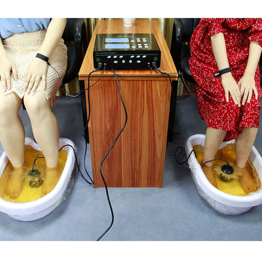 Dual Ionic Foot Bath Detox Machine With Infrared Waist Belt