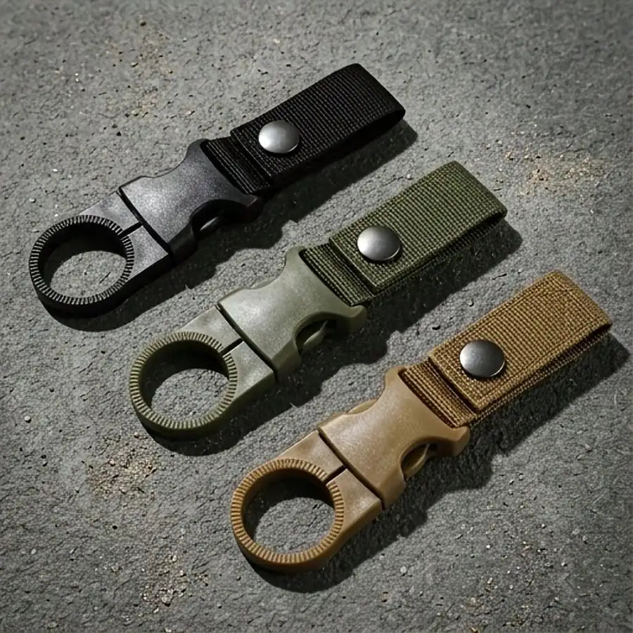 Durable Nylon Carabiner Water Bottle Quick Clip Hook Set