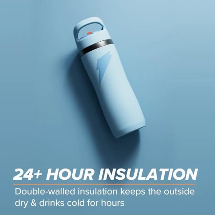 Premium Reusable Water Bottle With Secure Lid And Carry Strap