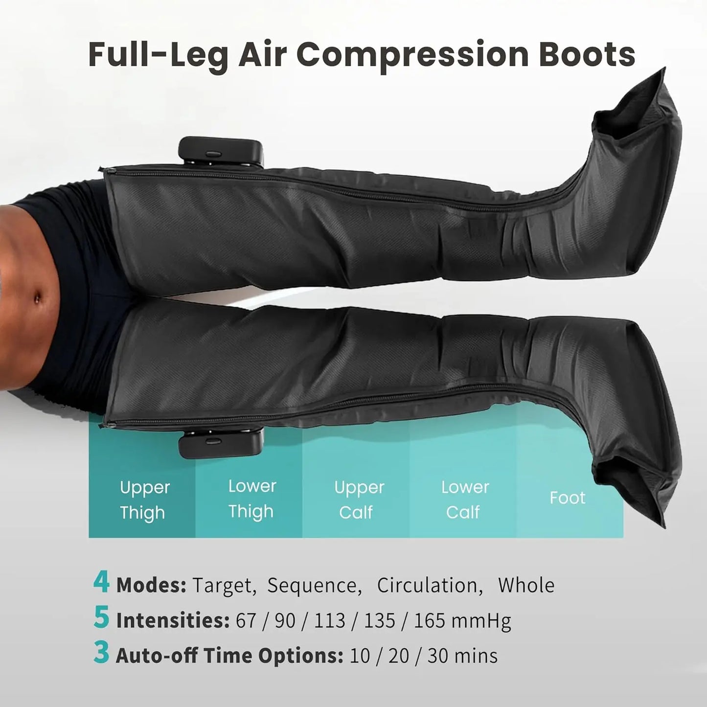 Cordless Air Compression Leg Massager For Circulation And Relief